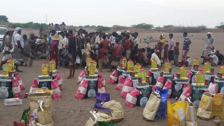 Food packs prepared for people in need
