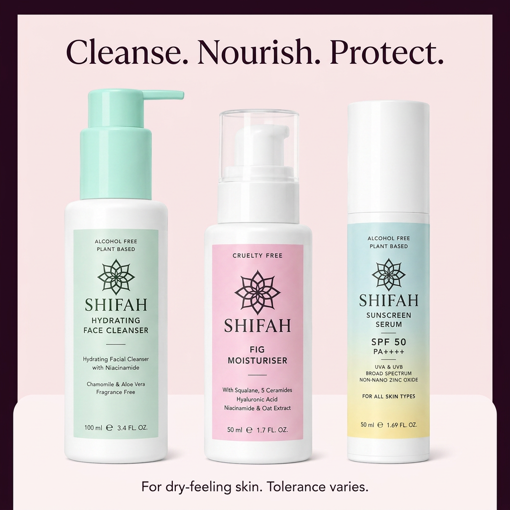 SHIFAH Sacred Skin: cleanse, nourish and protect dry-feeling skin