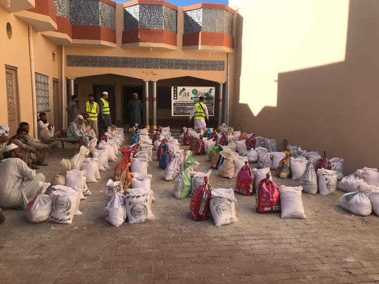 Food packs prepared for people in need