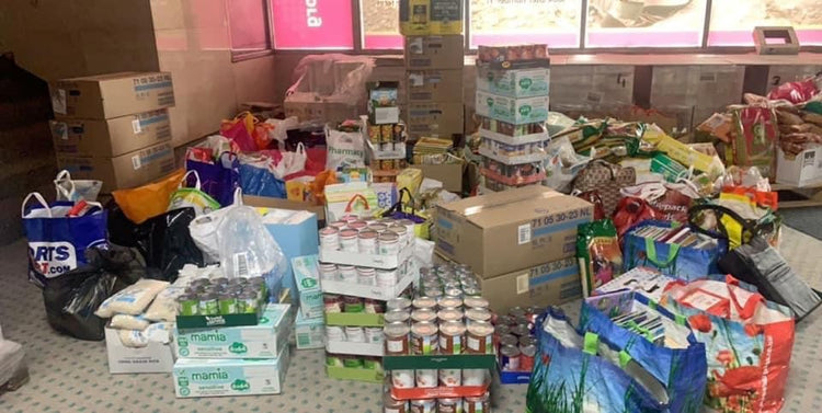 Food packs prepared for people in need